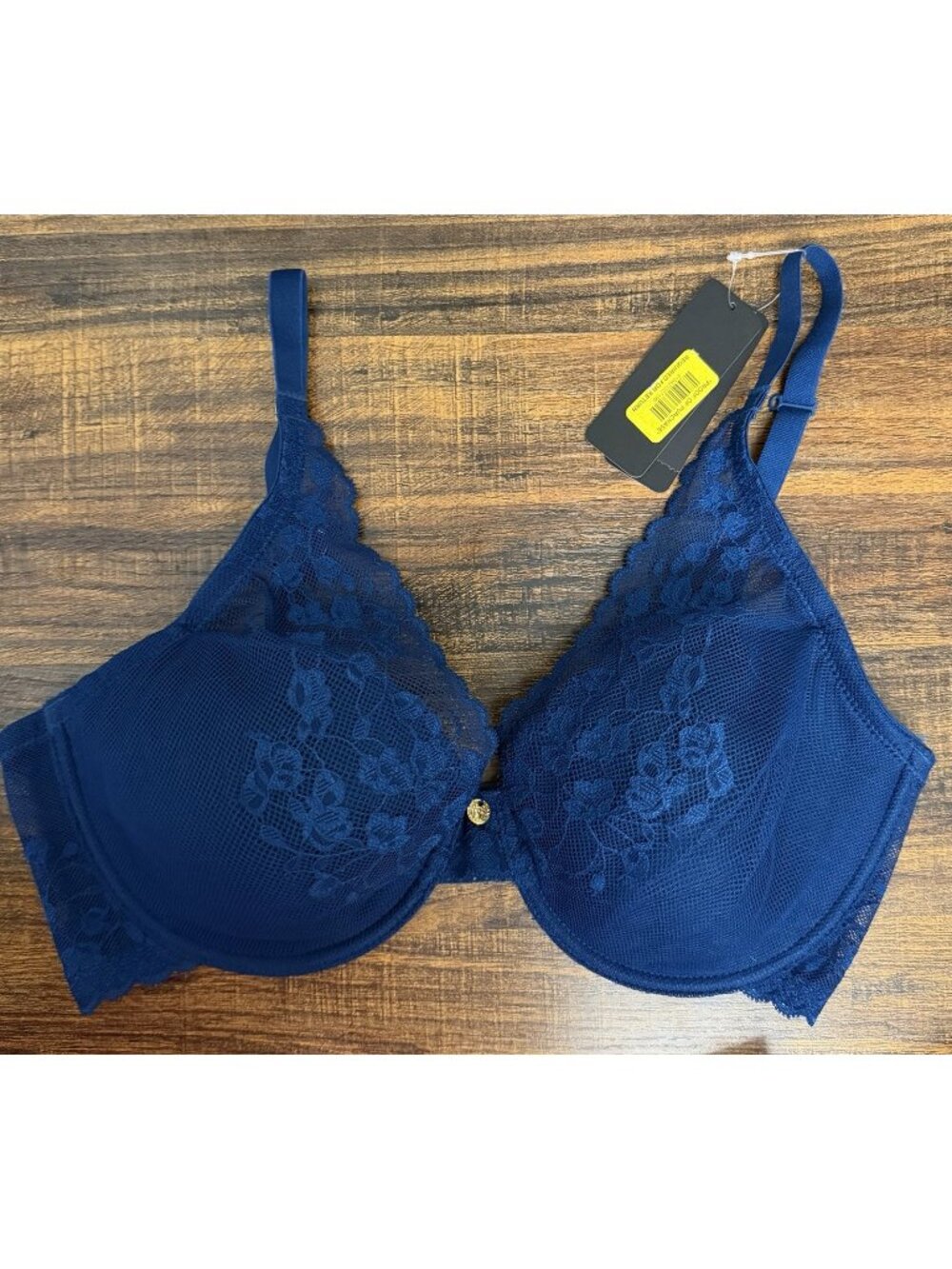 Natori Cherry Blossom Convertible Underwire Bra 34DD Cruise Blue 721191 NEW